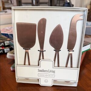 Southern Living Rose Gold Cheese Utensil Set